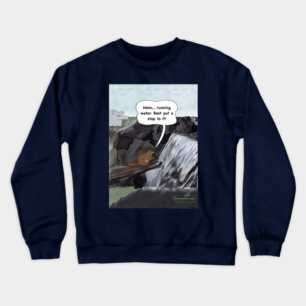 Dam It Crewneck Sweatshirt by Enormously Funny Cartoons